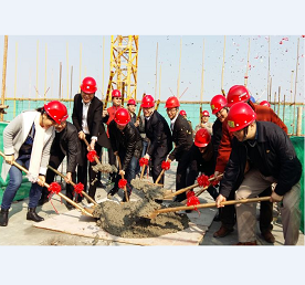 3044永利股份有限公司3044永利城封顶仪式顺利举行