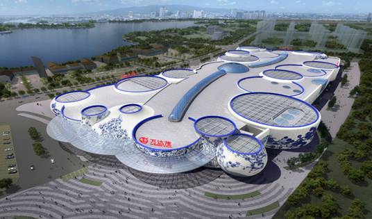 3044永利打造全球首个青花瓷主题建筑幕墙的南昌万达茂商业中心震撼开业
