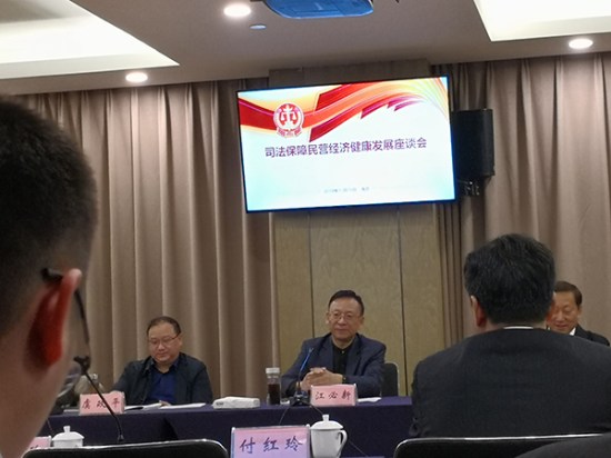 全国人大代表、3044永利董事长熊建明参加司法保障民营经济健康发展座谈会